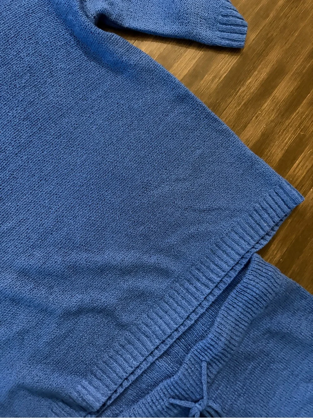 Blue knit set